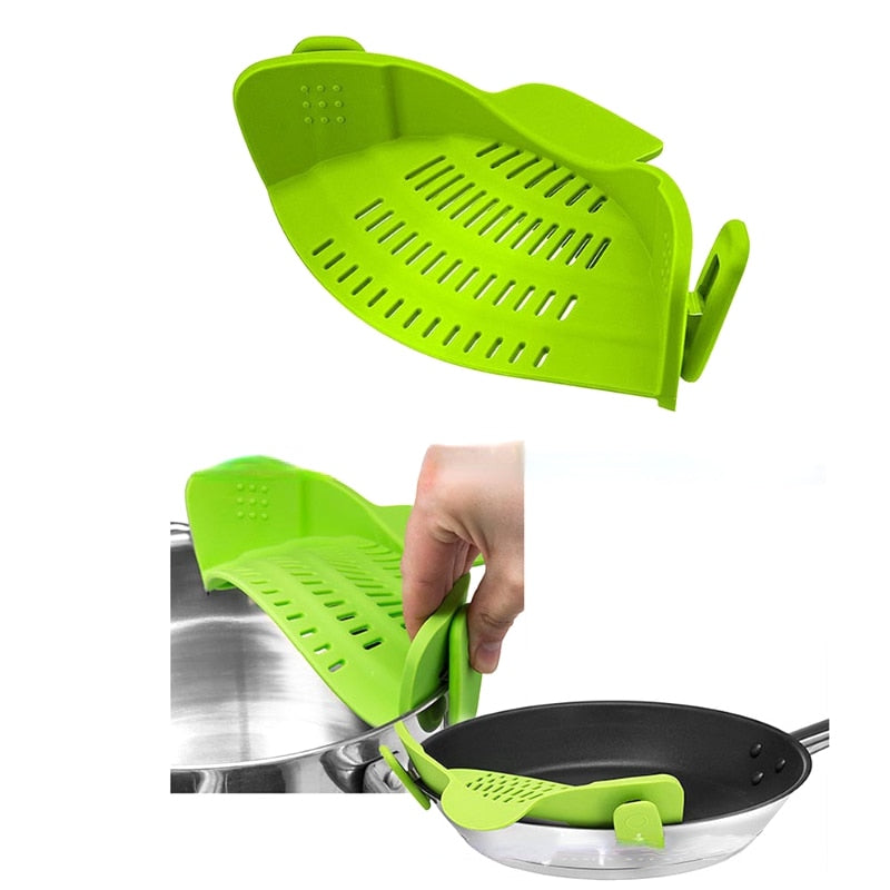Silicone Kitchen Strainer Clip Drain