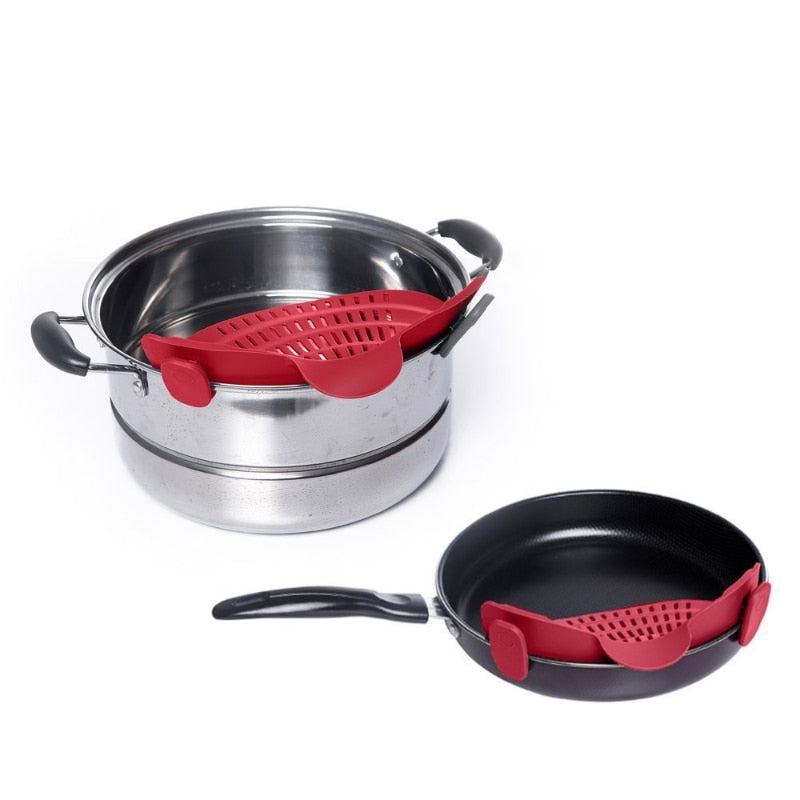 Silicone Kitchen Strainer Clip Drain
