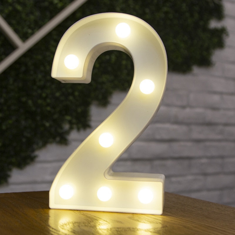 LED Alphabet Letters Decor