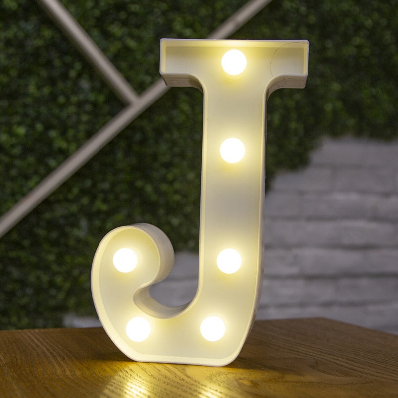 LED Alphabet Letters Decor