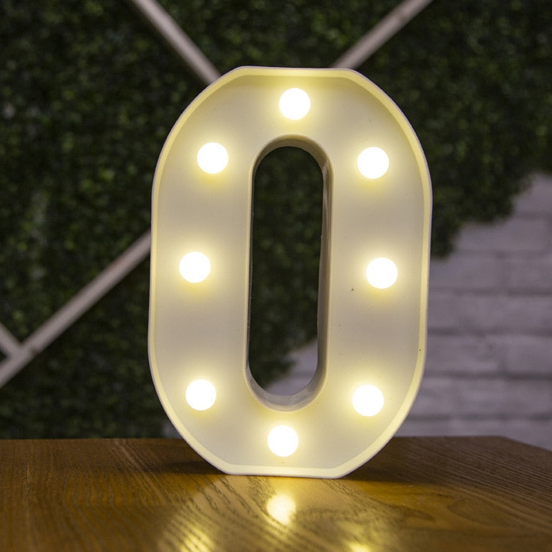 LED Alphabet Letters Decor