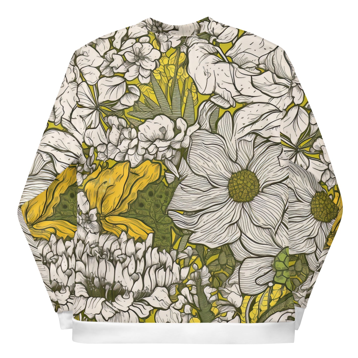 Floral Green Bomber Jacket