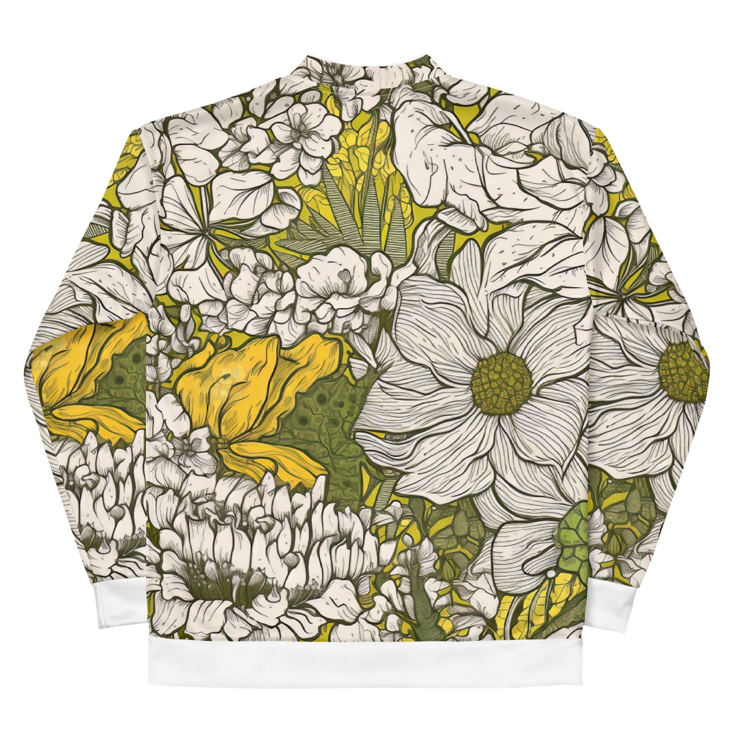 Floral Green Bomber Jacket