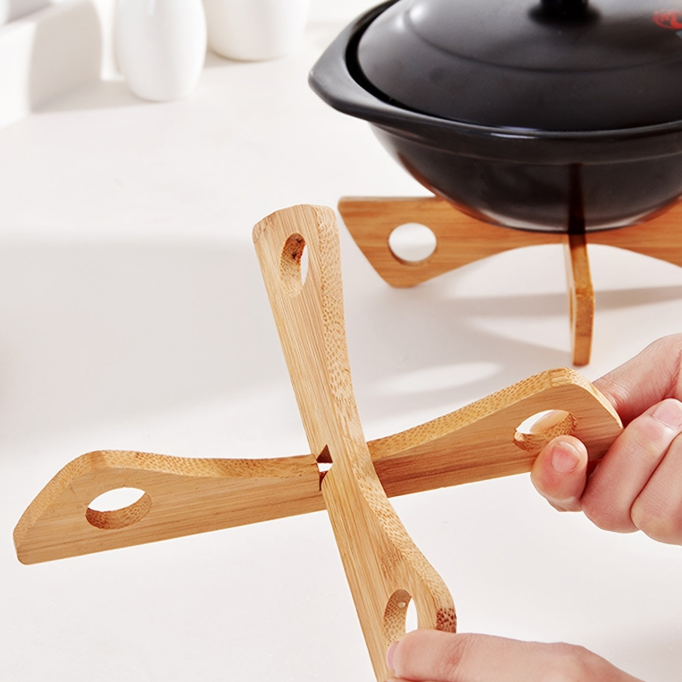 Heat Resistant Wooden Pot Mat Decor