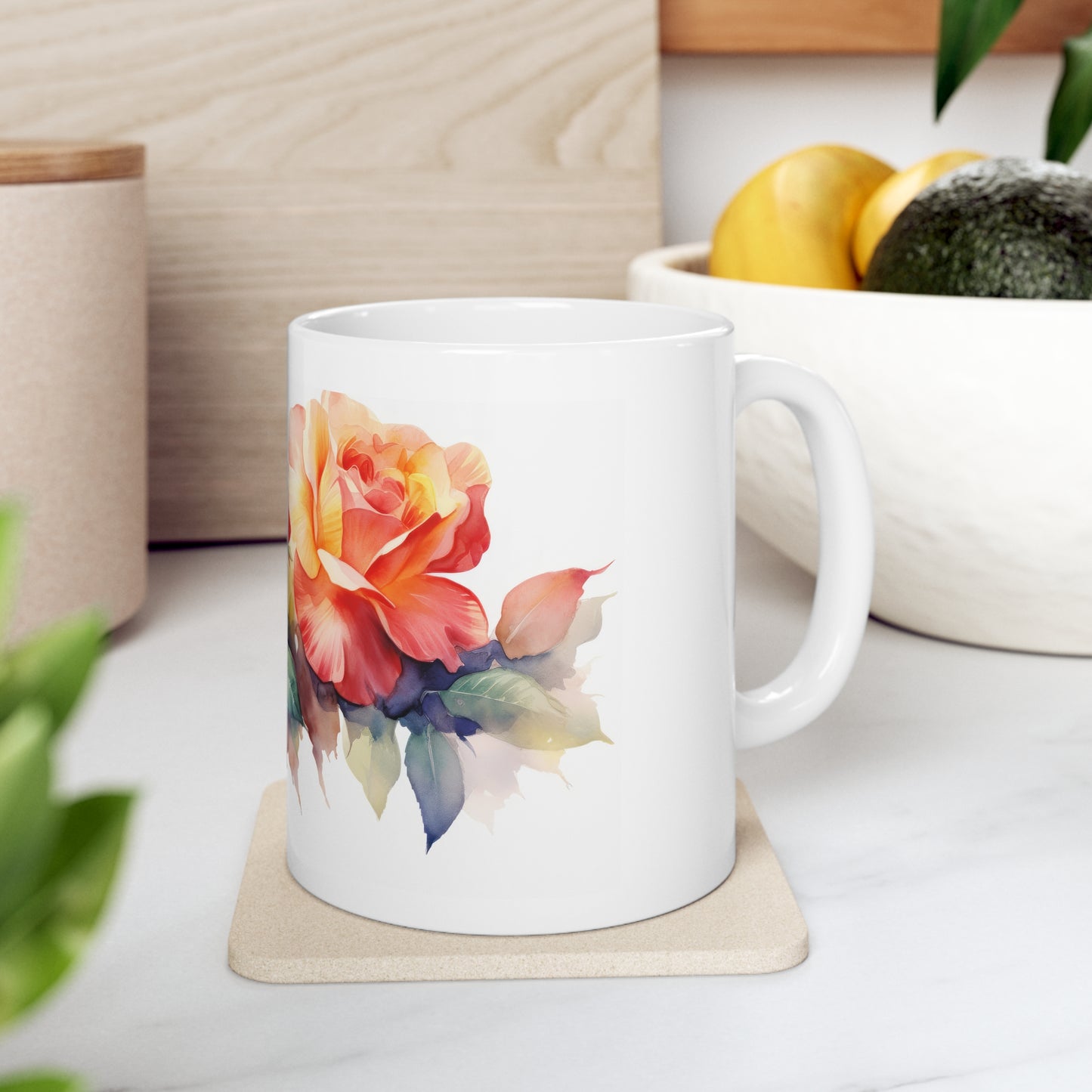 Floral Bloom Ceramic Mug