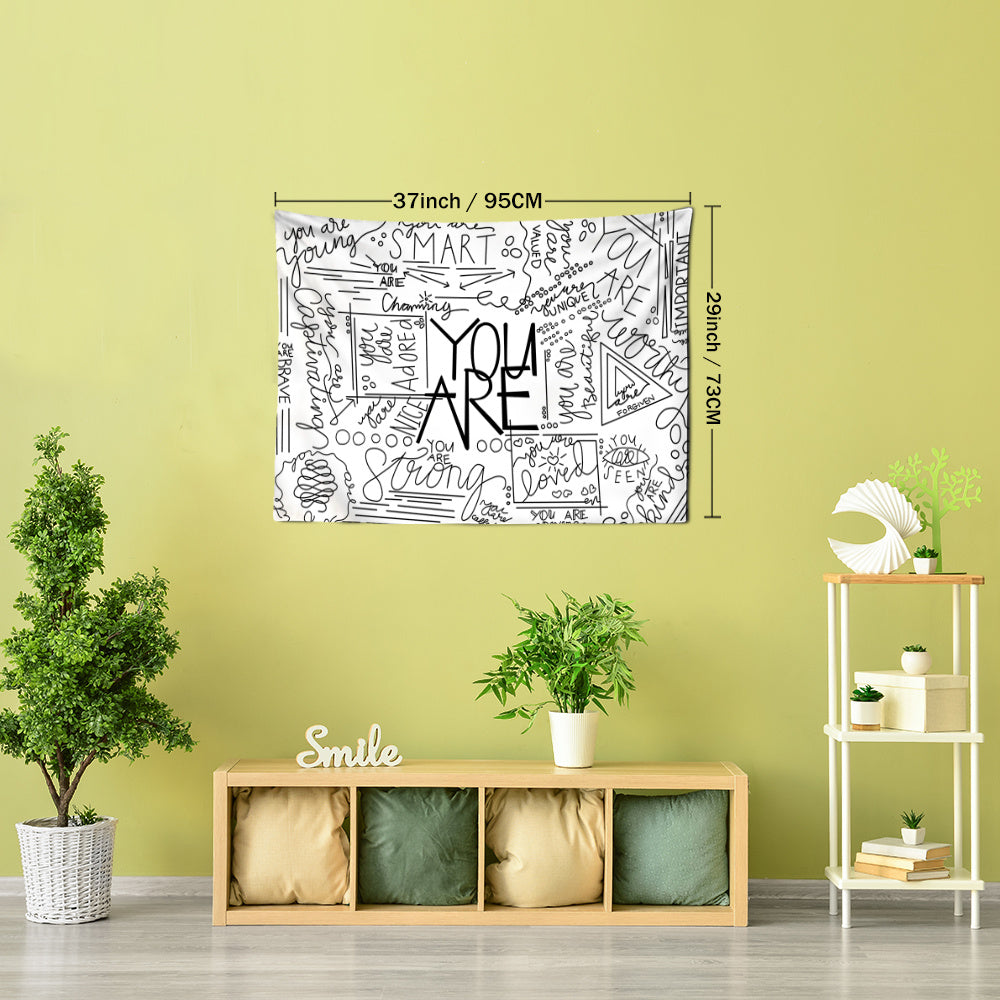 Dream Positive Inspirational Tapestry Decor