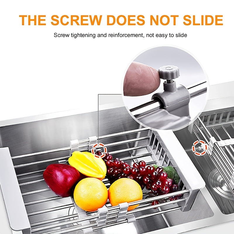 Adjustable Stainless Steel Kitchen Basket