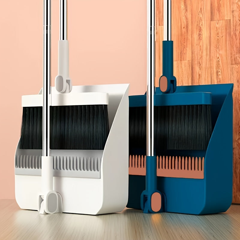 Upright Dustpan And Broom Combo Set