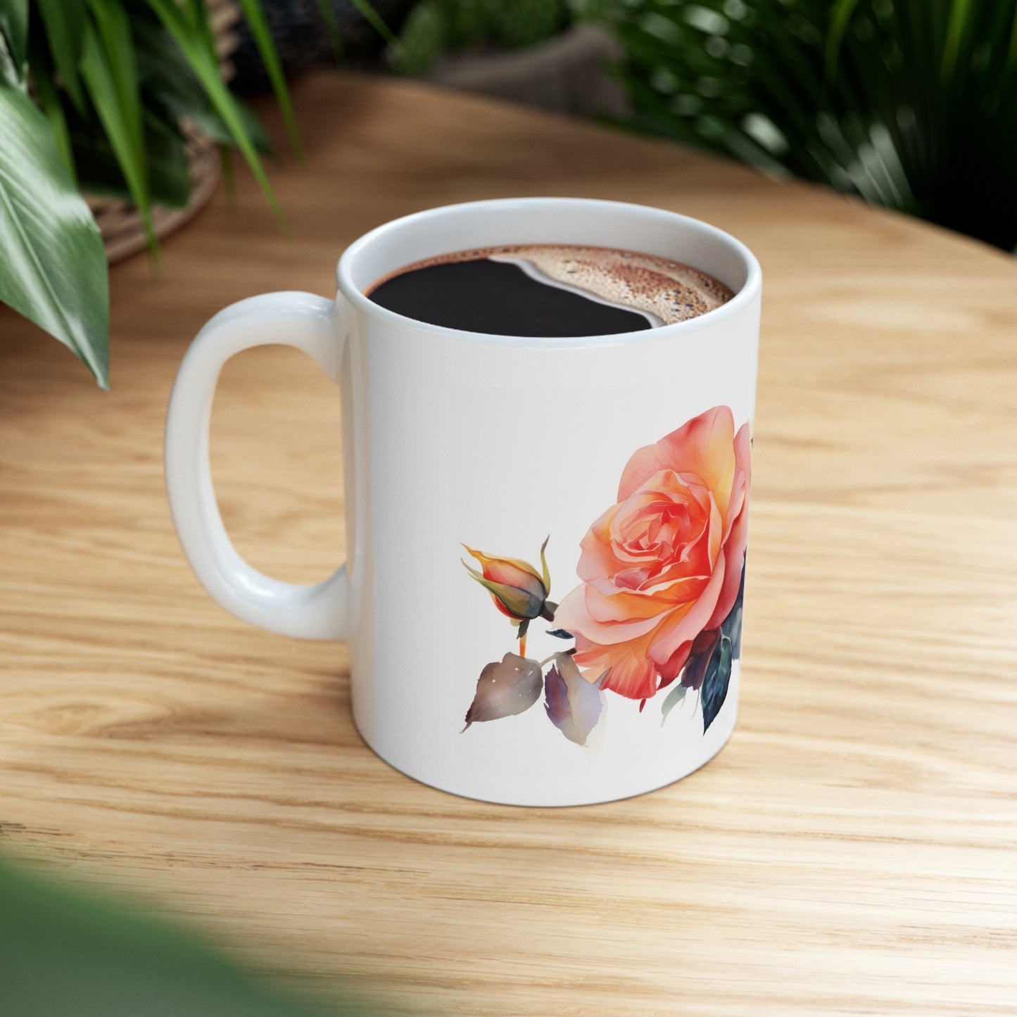 Floral Bloom Ceramic Mug