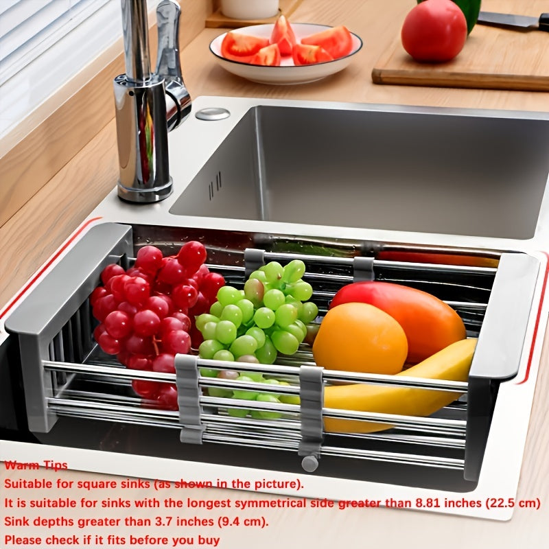 Adjustable Stainless Steel Kitchen Basket
