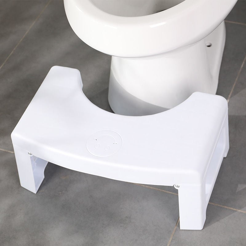 White Tone Foldable Toilet Stool