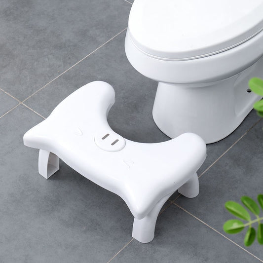 White Tone Foldable Toilet Stool