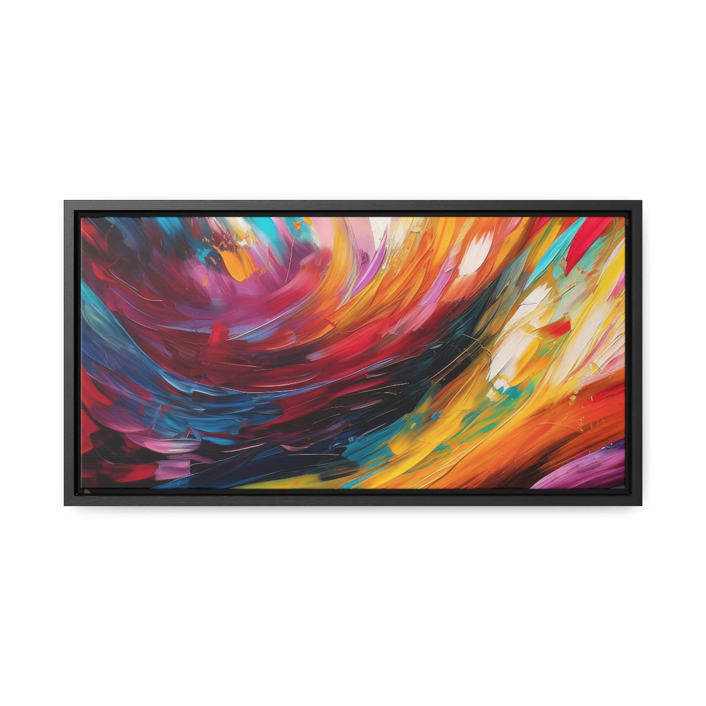 Aurora Galaxy Framed Canvas Print