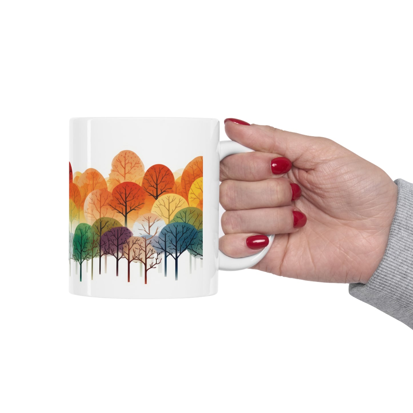 Rainbow Forest Ceramic Mug