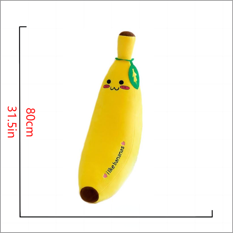 Yellow Banana Soft Accent Pillow