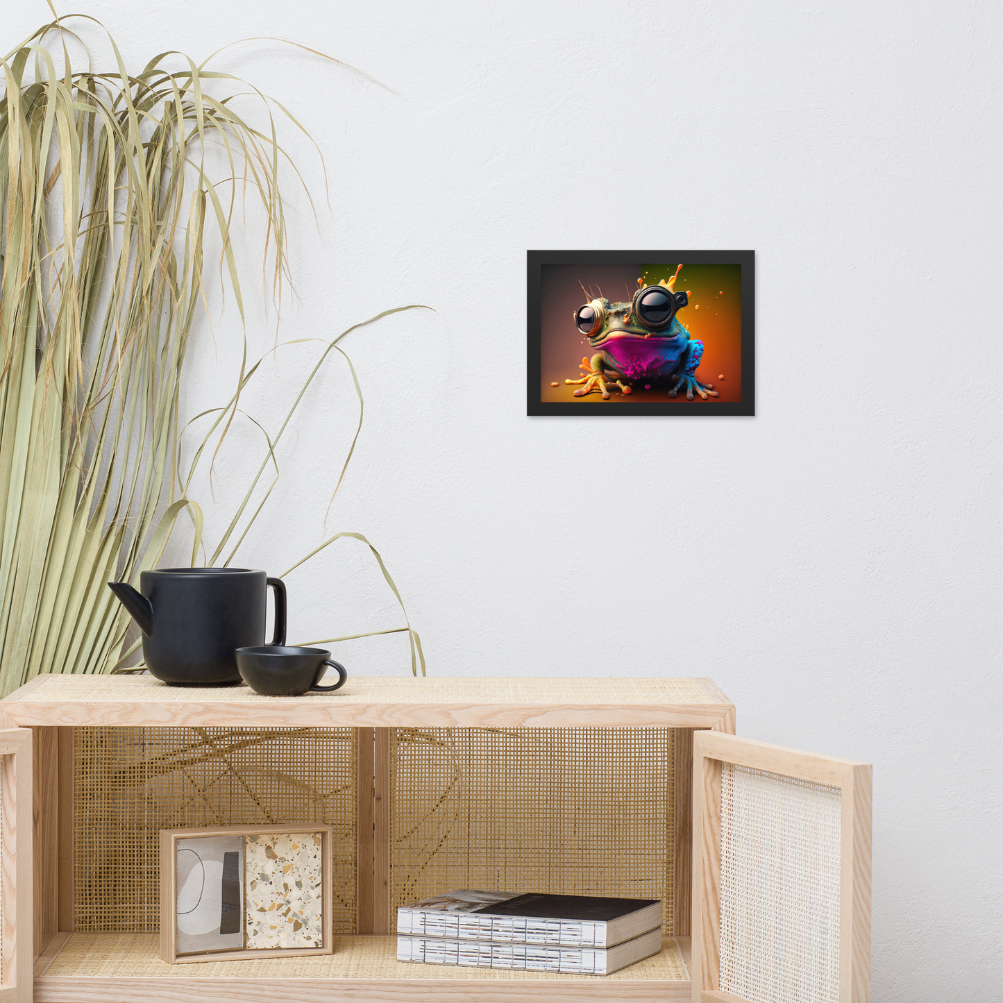 Cool Street Frog Framed Poster