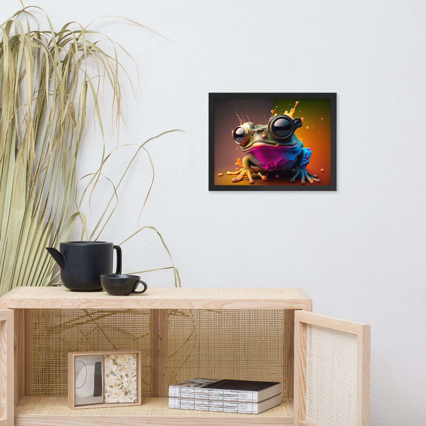Cool Street Frog Framed Poster