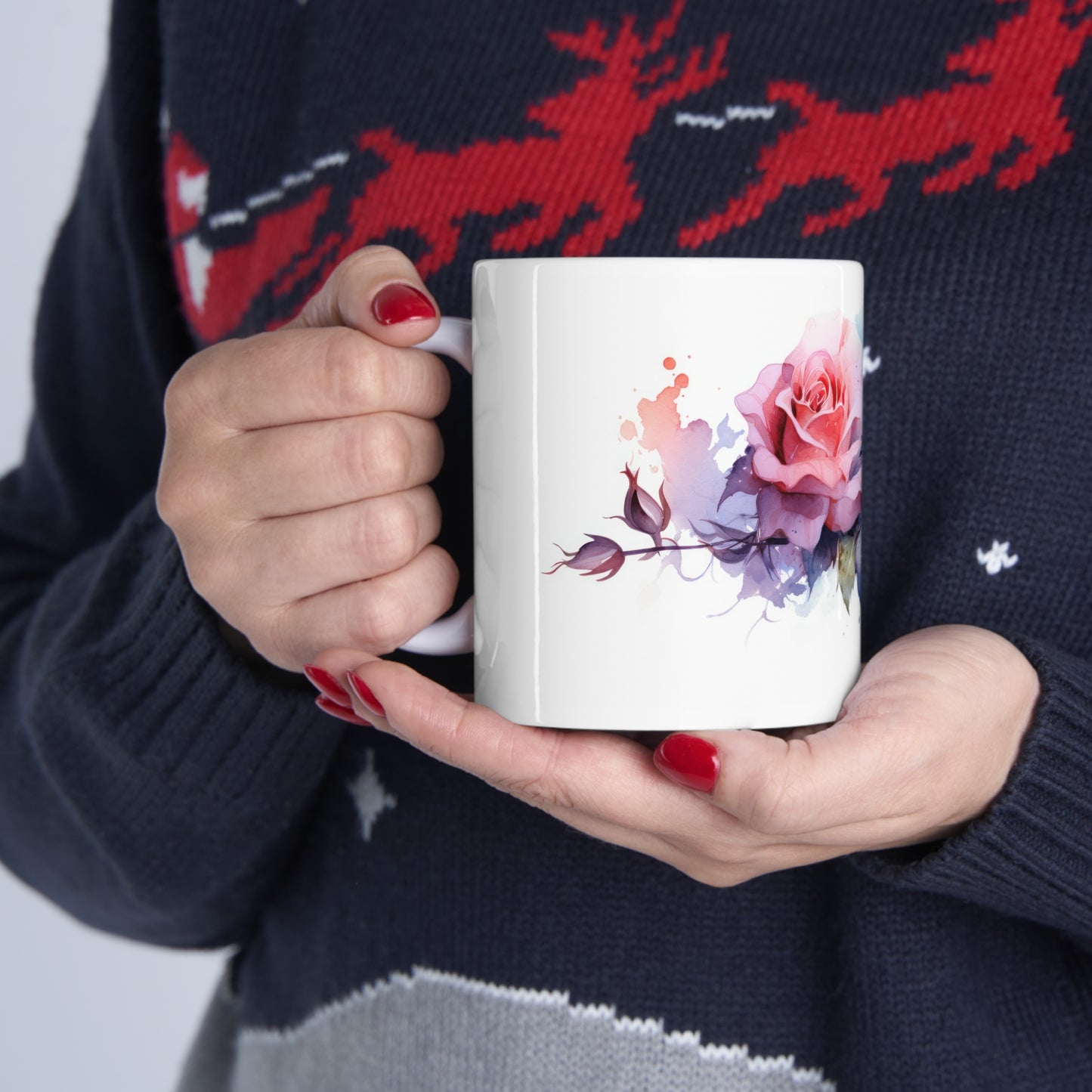 Rose Blossom Ceramic Mug