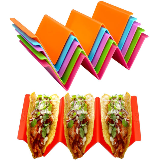 Wavy Large Taco Tray Plates