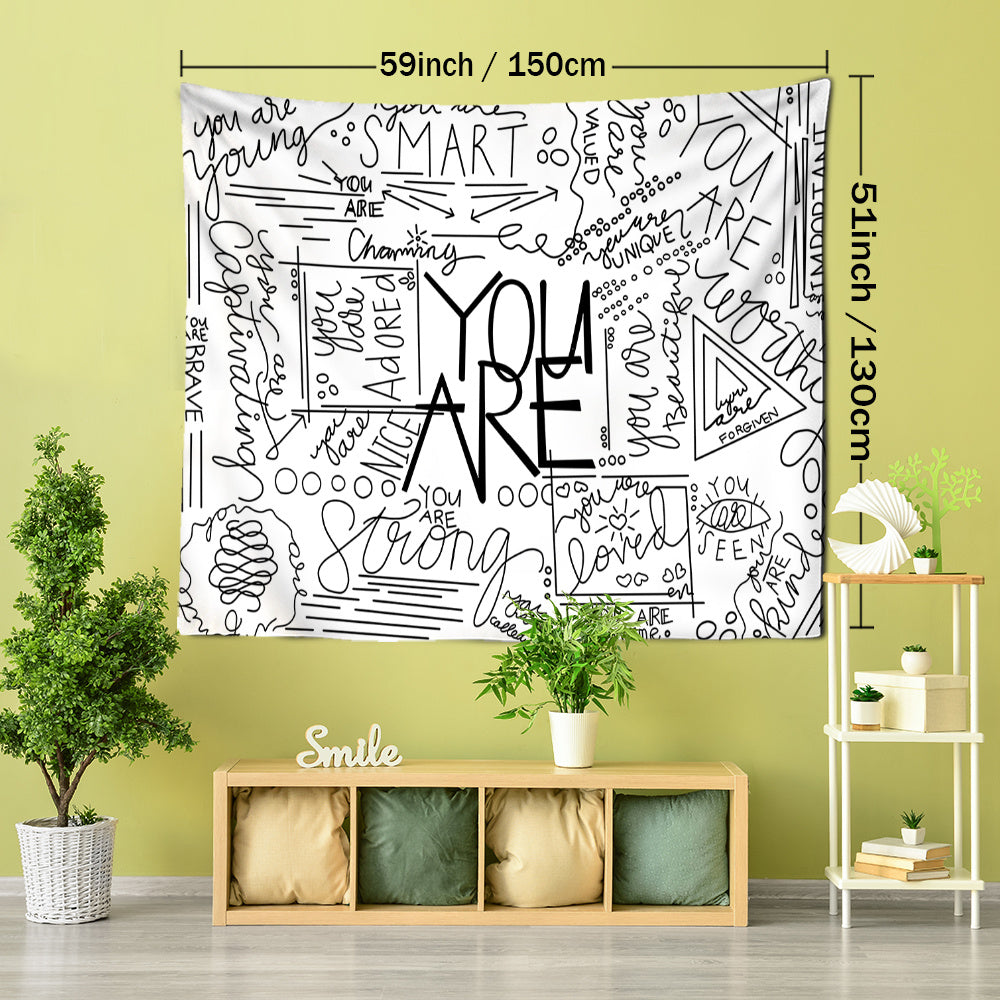 Dream Positive Inspirational Tapestry Decor