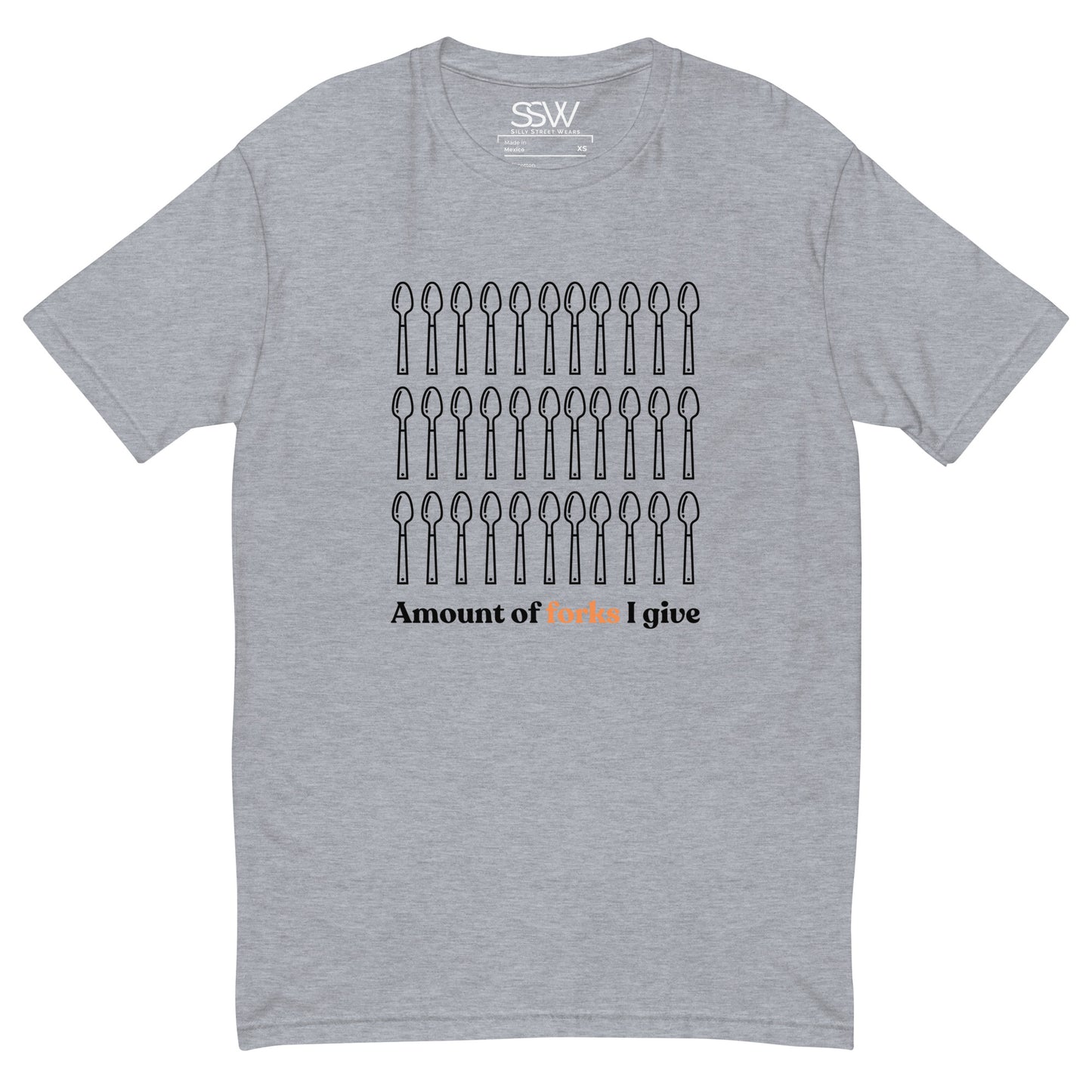 Out Of Forks Fitted T-shirt