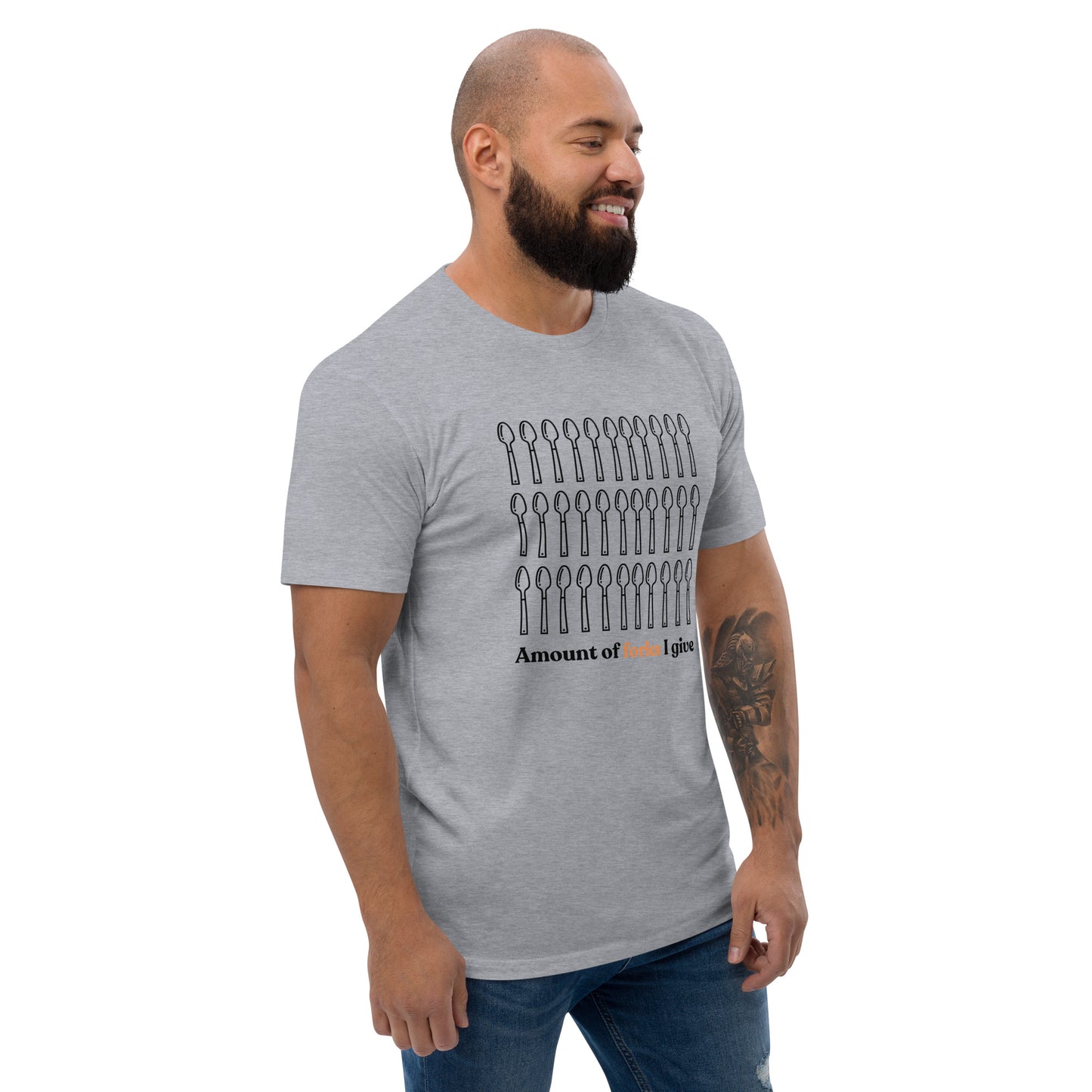 Out Of Forks Fitted T-shirt
