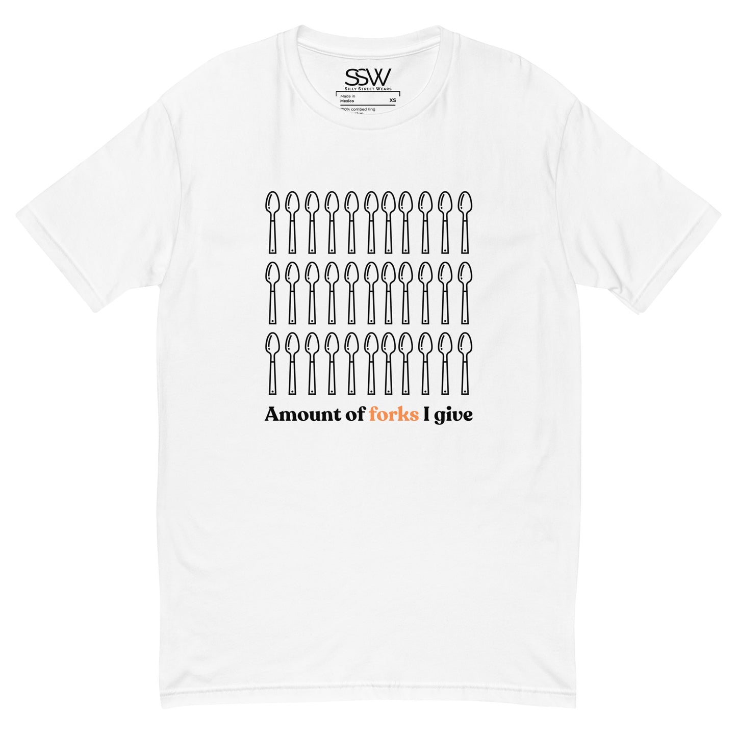 Out Of Forks Fitted T-shirt