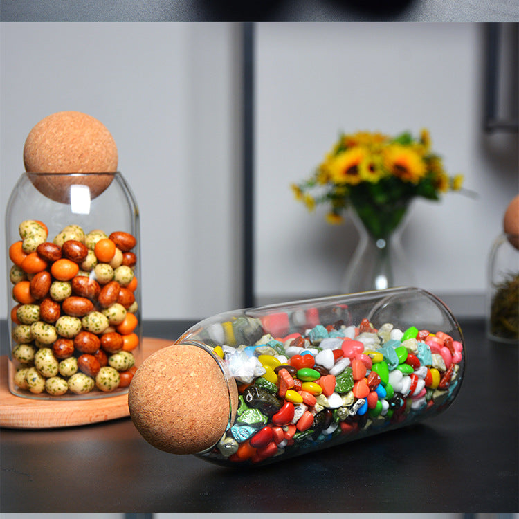 Ball Cork Storage Jar freeshipping - khollect