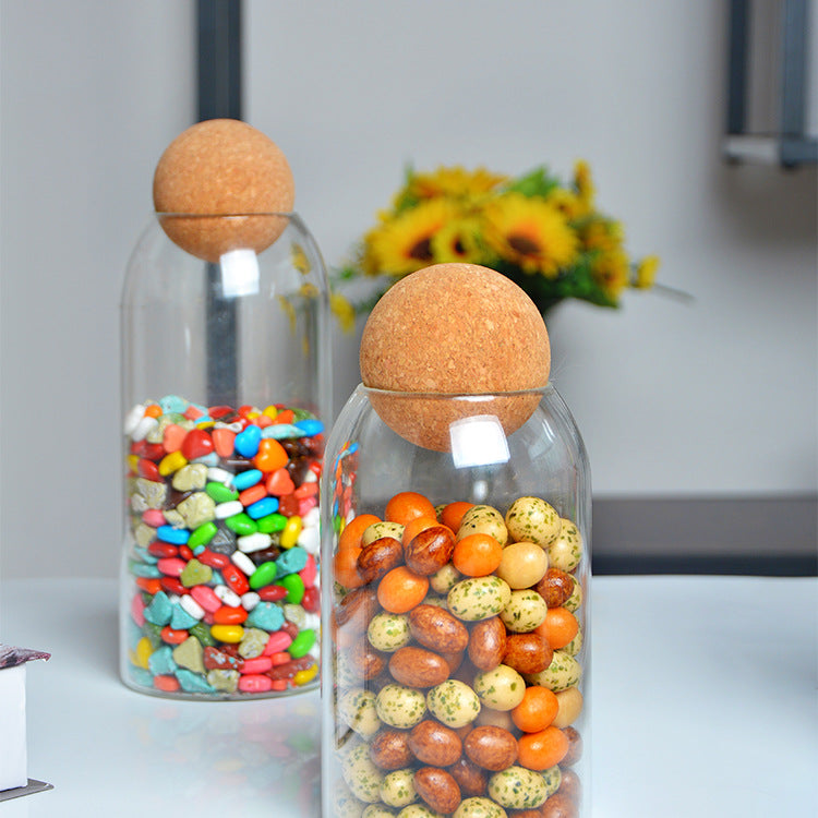 Ball Cork Storage Jar freeshipping - khollect