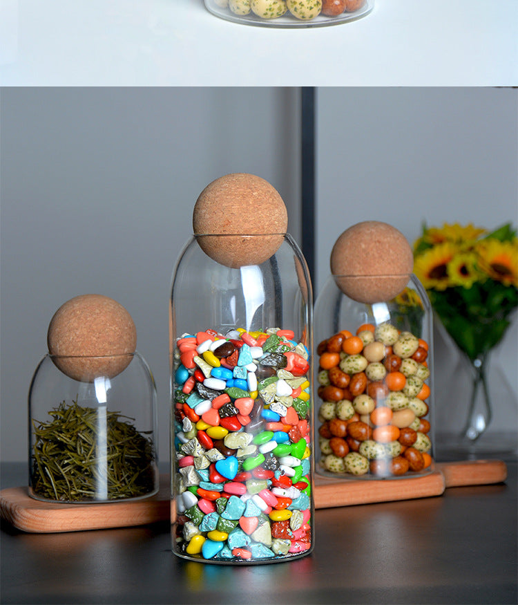 Ball Cork Storage Jar freeshipping - khollect