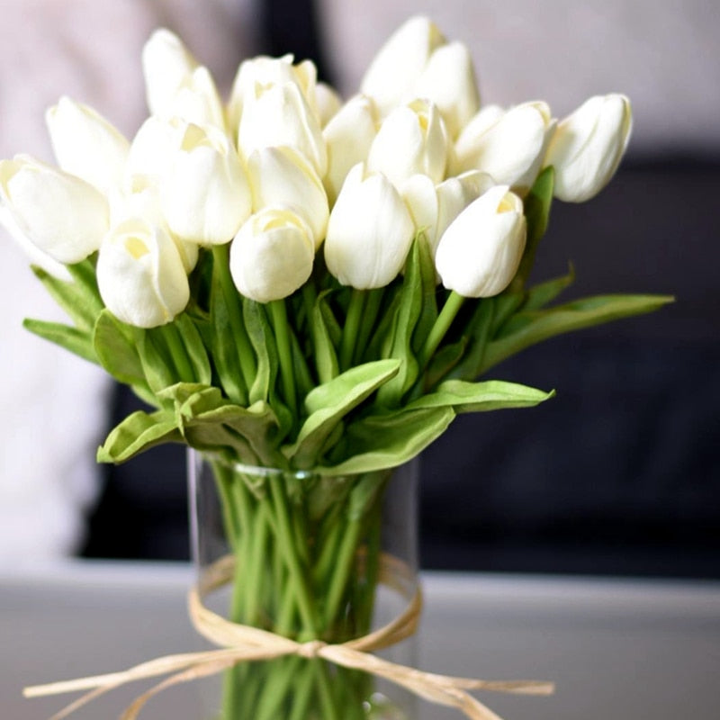 Artificial Tulip Bouquet Decor freeshipping - khollect