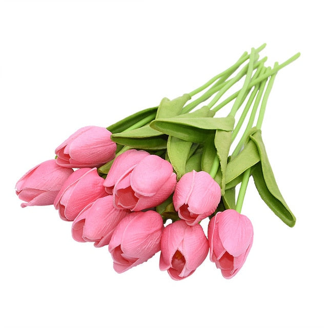 Artificial Tulip Bouquet Decor freeshipping - khollect