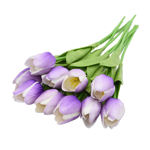 Artificial Tulip Bouquet Decor freeshipping - khollect