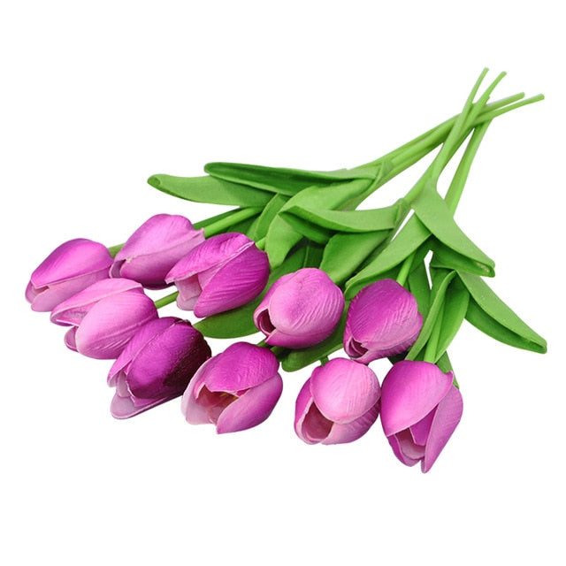 Artificial Tulip Bouquet Decor freeshipping - khollect