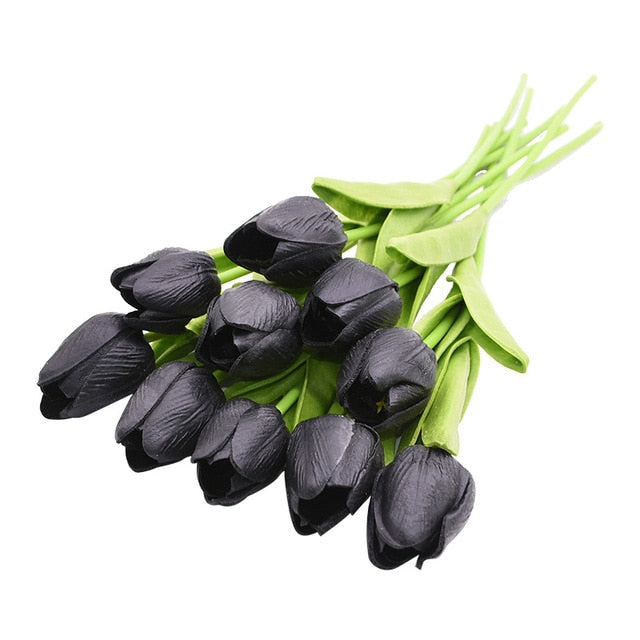 Artificial Tulip Bouquet Decor freeshipping - khollect