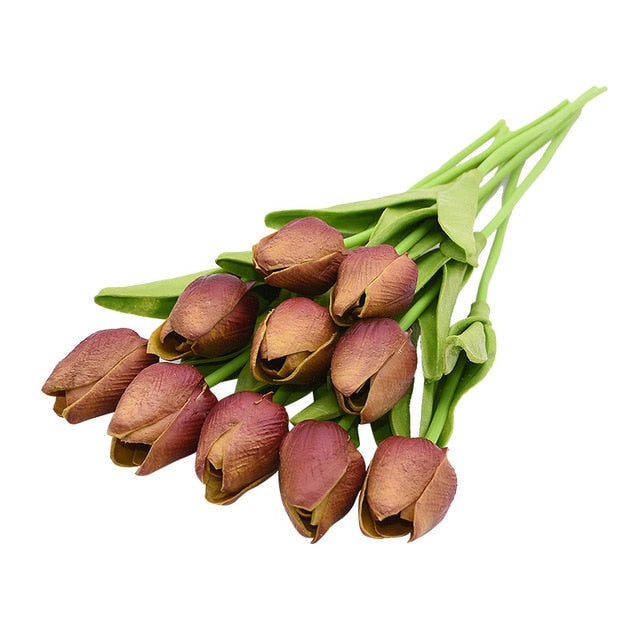 Artificial Tulip Bouquet Decor freeshipping - khollect