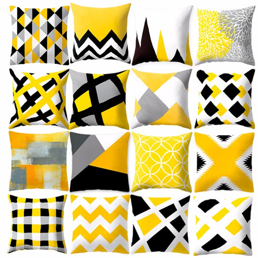 Yellow Themed Decorative Pillow Covers freeshipping - khollect