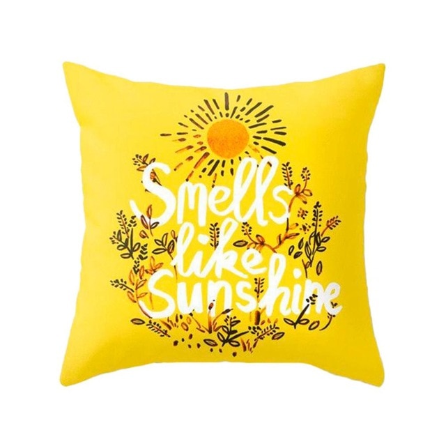 Yellow Themed Decorative Pillow Covers freeshipping - khollect
