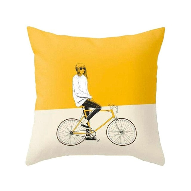 Yellow Themed Decorative Pillow Covers freeshipping - khollect