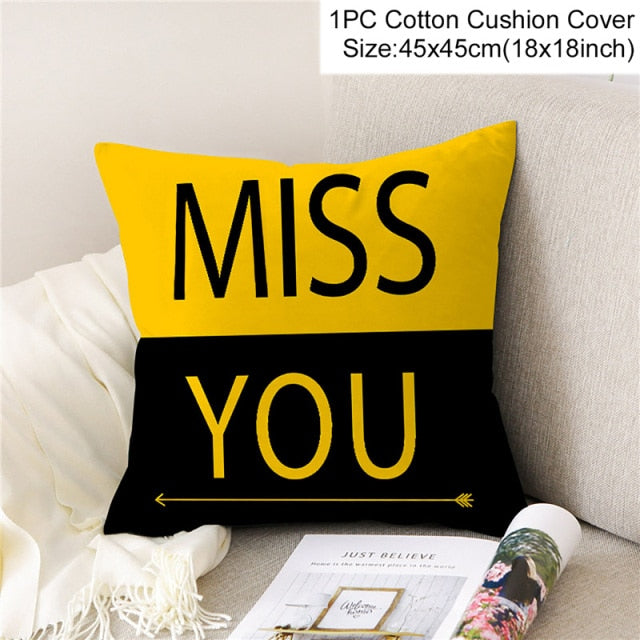 Yellow Themed Decorative Pillow Covers freeshipping - khollect