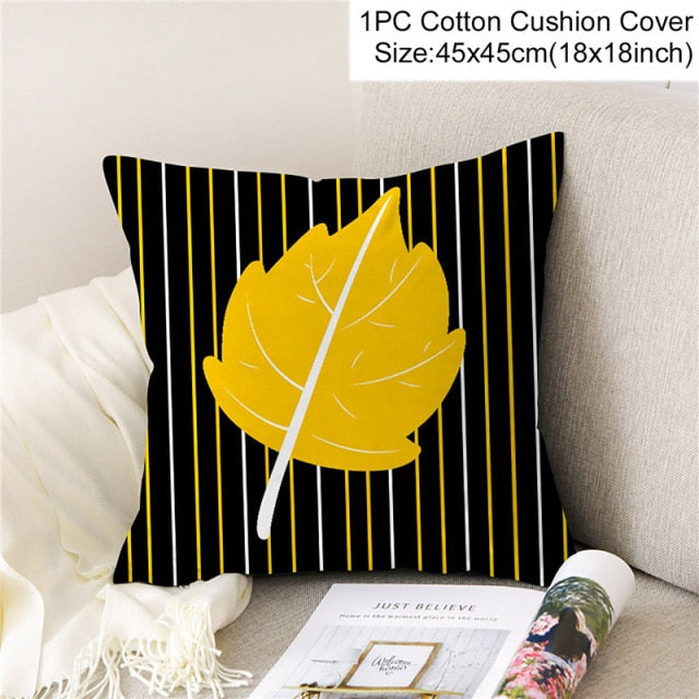 Yellow Themed Decorative Pillow Covers freeshipping - khollect