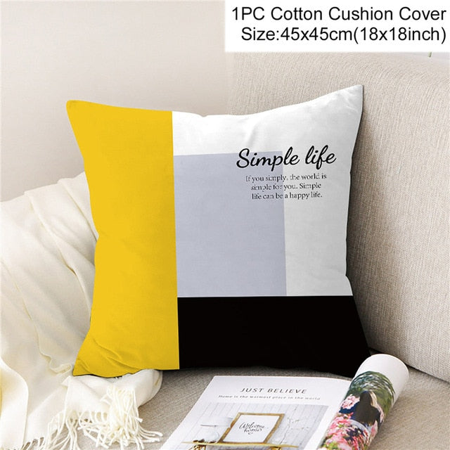 Yellow Themed Decorative Pillow Covers freeshipping - khollect