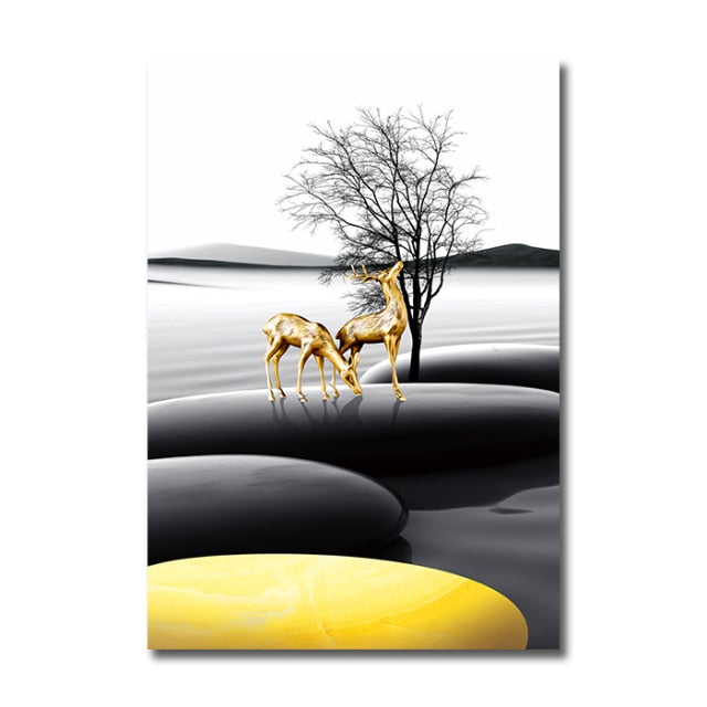 Modern Landscape Canvas Poster freeshipping - khollect