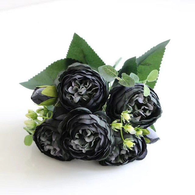 artificial rose flower bouquet set 11