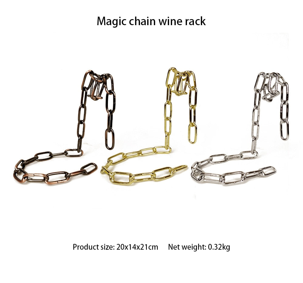 Magic Chain Wine Rack freeshipping - khollect