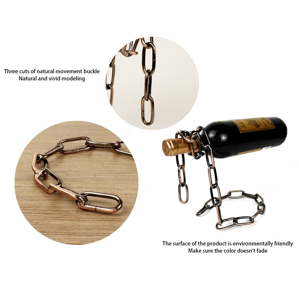 Magic Chain Wine Rack freeshipping - khollect