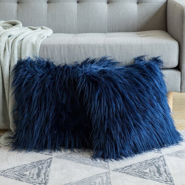 Soft Fur Plush Cushion Pillow Cover freeshipping - khollect