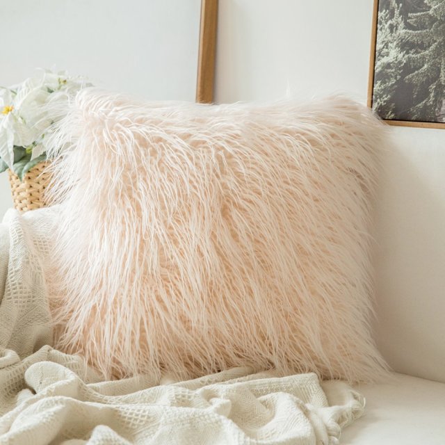 Soft Fur Plush Cushion Pillow Cover freeshipping - khollect
