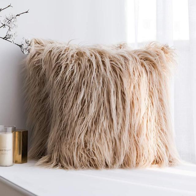 Soft Fur Plush Cushion Pillow Cover freeshipping - khollect
