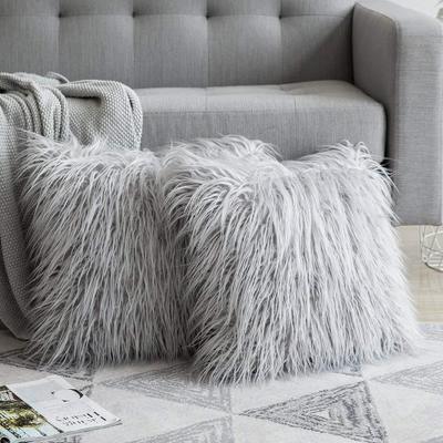 Soft Fur Plush Cushion Pillow Cover freeshipping - khollect